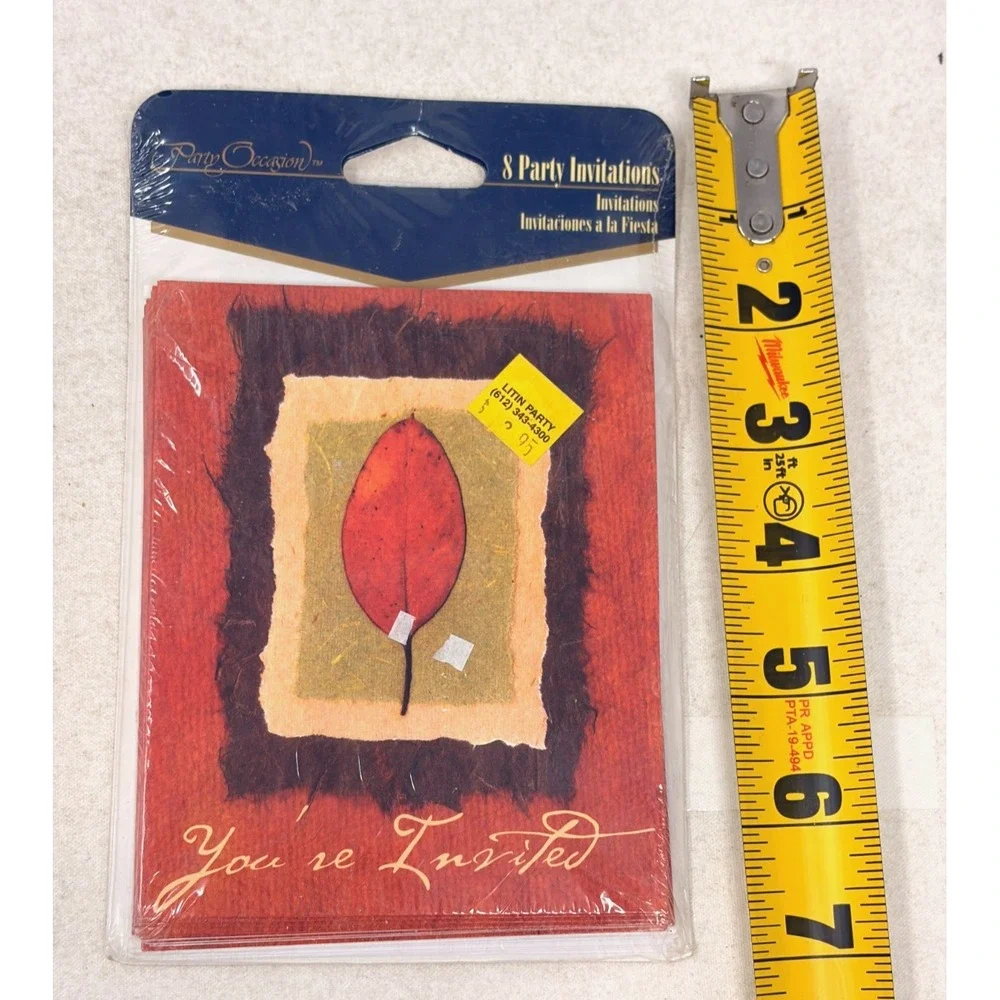 Amscan Gibson Party Occasion Vintage Invitations Lot of 10 Sealed Packs 80 Cards